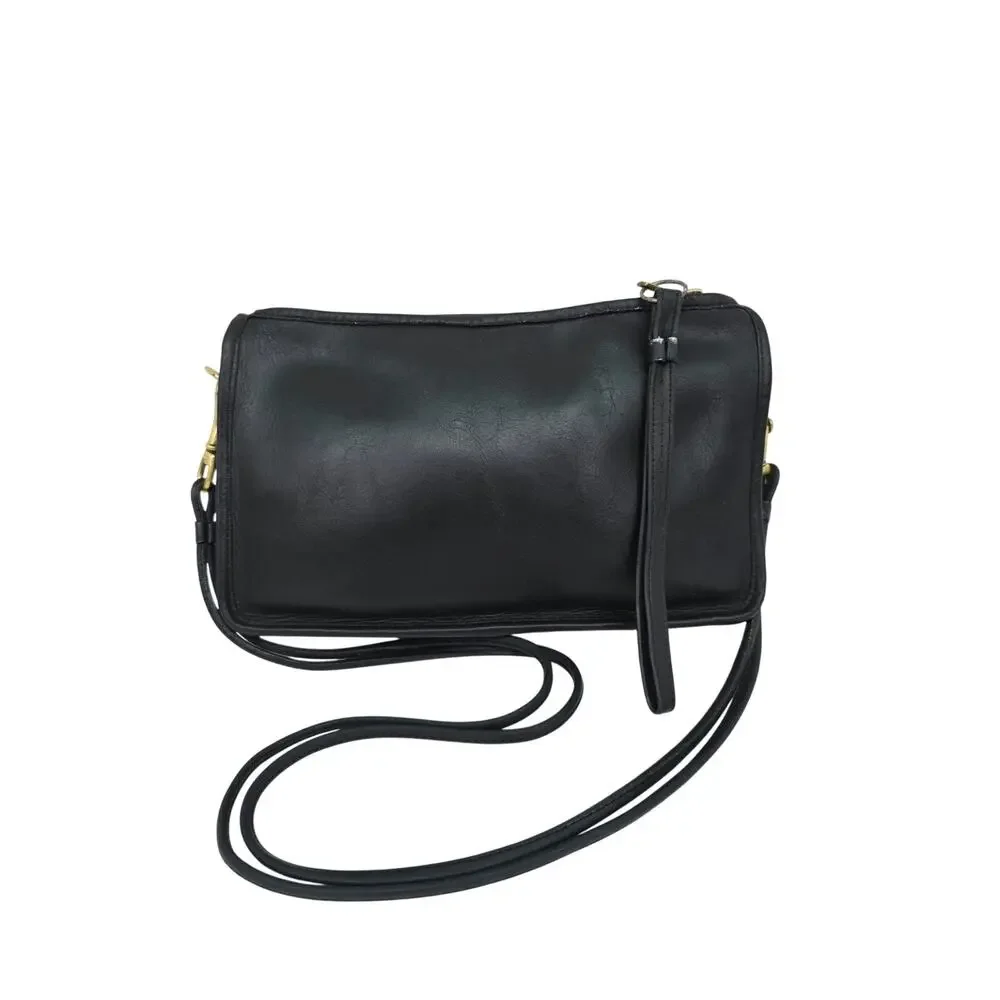 Vintage Coach Bag Purse Leather Black